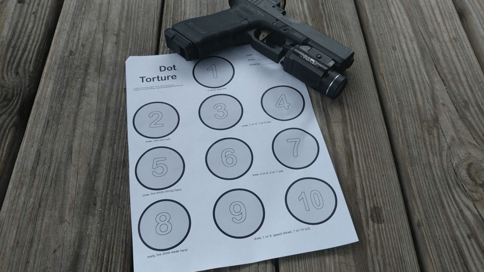 dot torture shooting drill targets