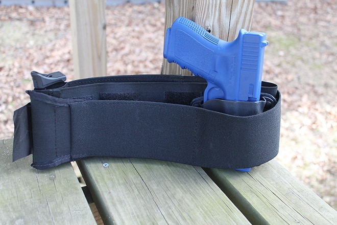 Belly band concealed carry holster