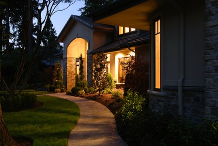 Turn on exterior home lights to help prevent burglaries.